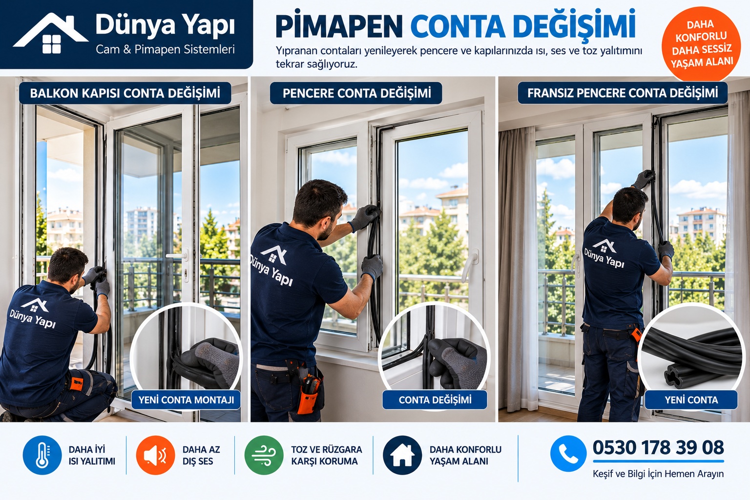 Mimarsinan Pimapen Conta Değişimi
